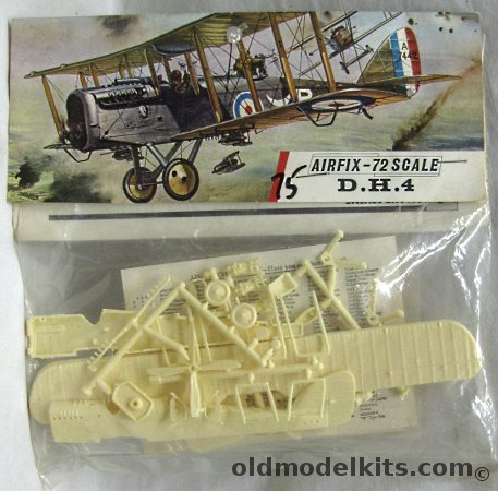 Airfix 1/72 De Havilland DH-4 Bagged Type Three Logo, 131 plastic model kit